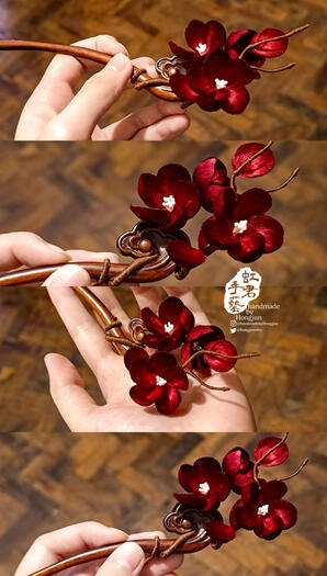 Plum blossom hair ornament