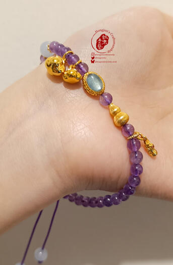 amethyst and aquamarine